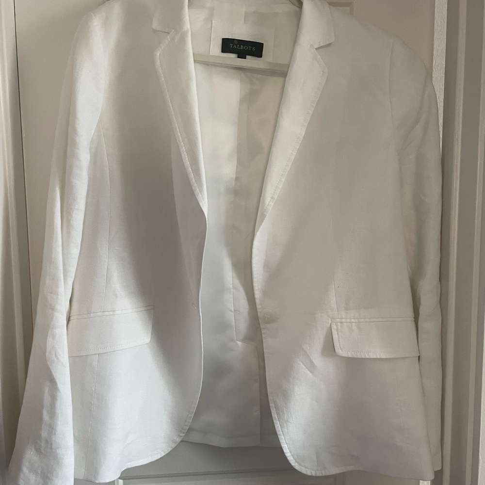 Talbots Linen Blazer